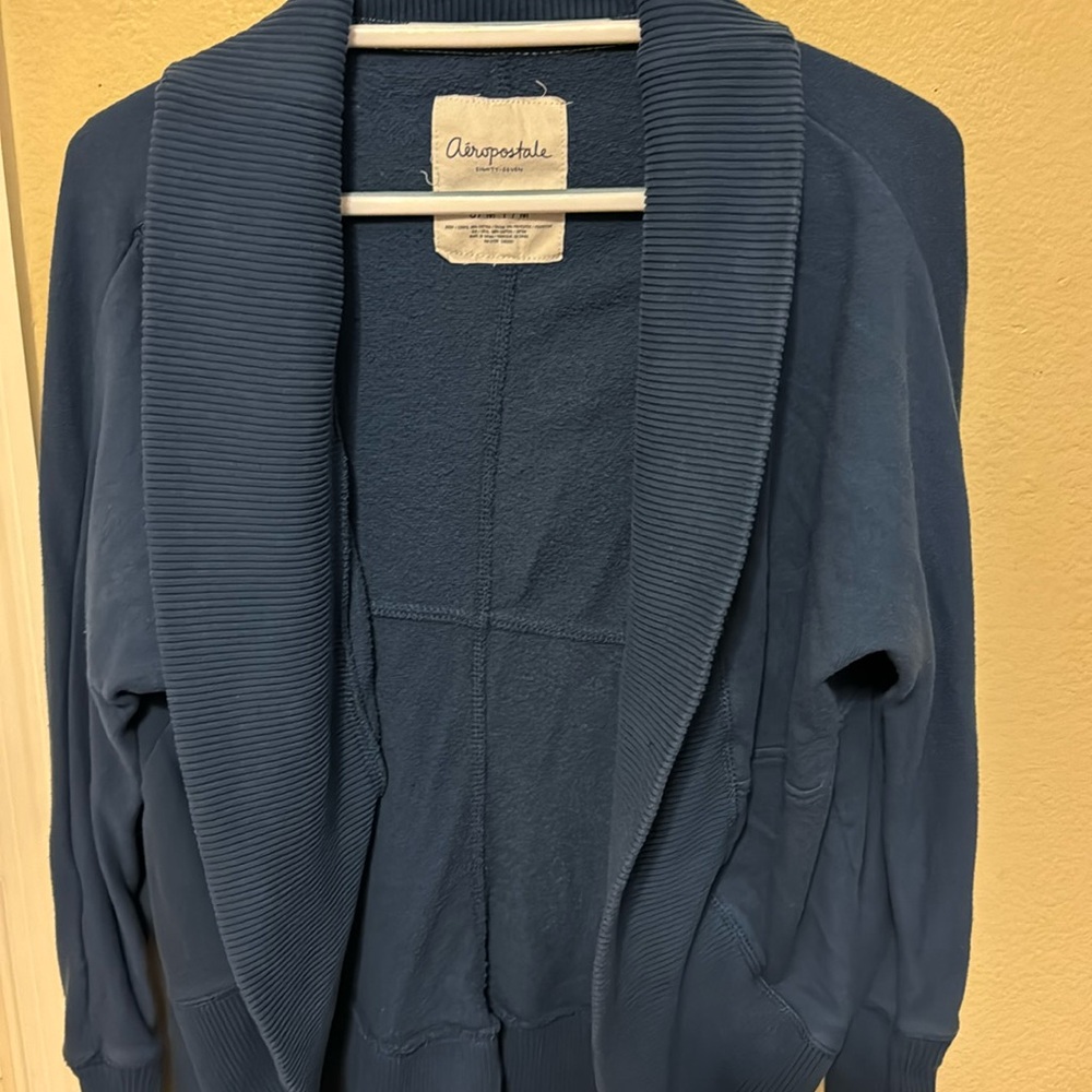 Aeropostale Blue/Grey-Blue Cardigan